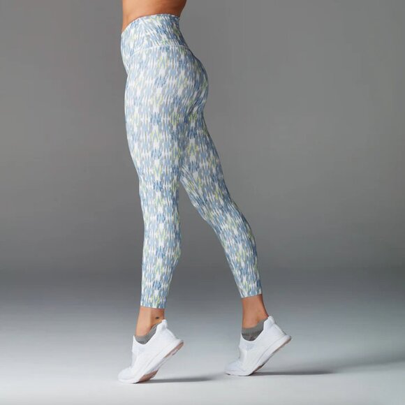 Tavi High Waisted 7/8 Tight Leggings in Sky Ikat - Picture 1 of 4